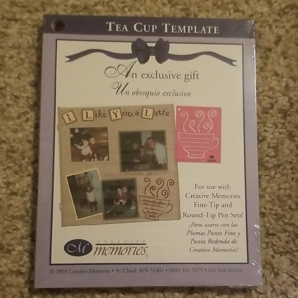 Creative Memories Tea Cup And Leaf Templates